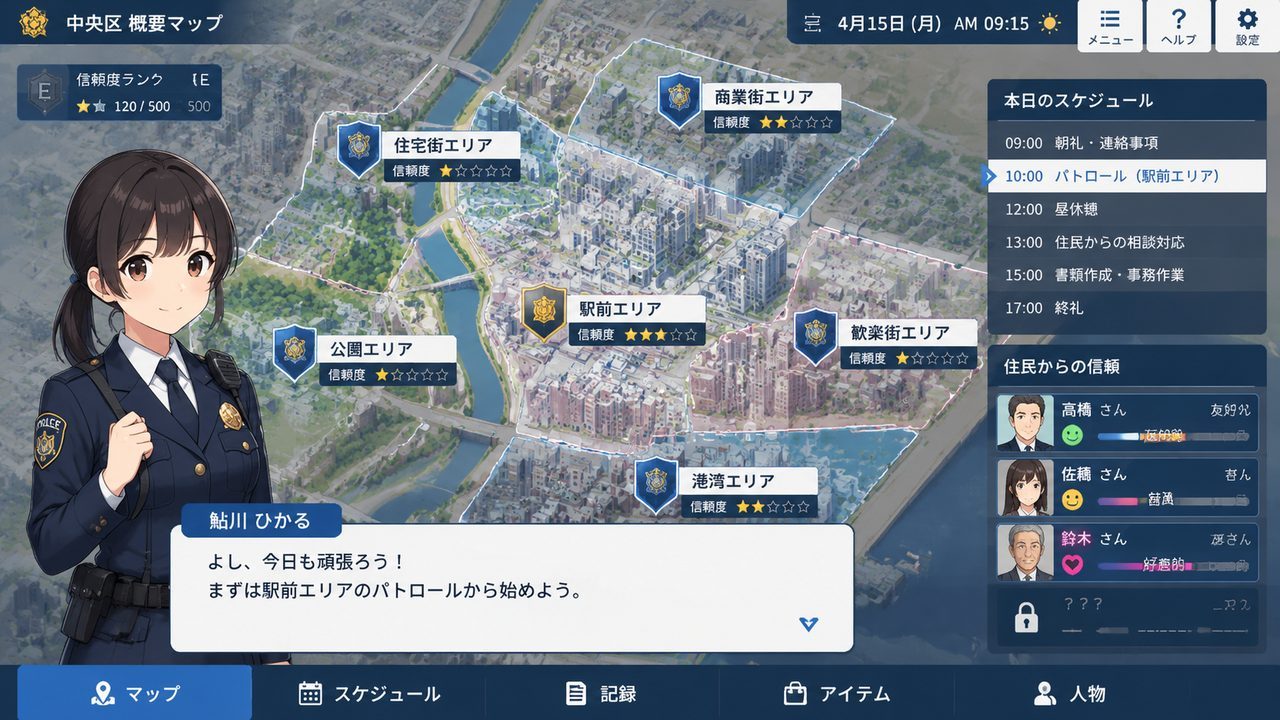 极道无赖EX 女警鮎川光 对话系统 详情图